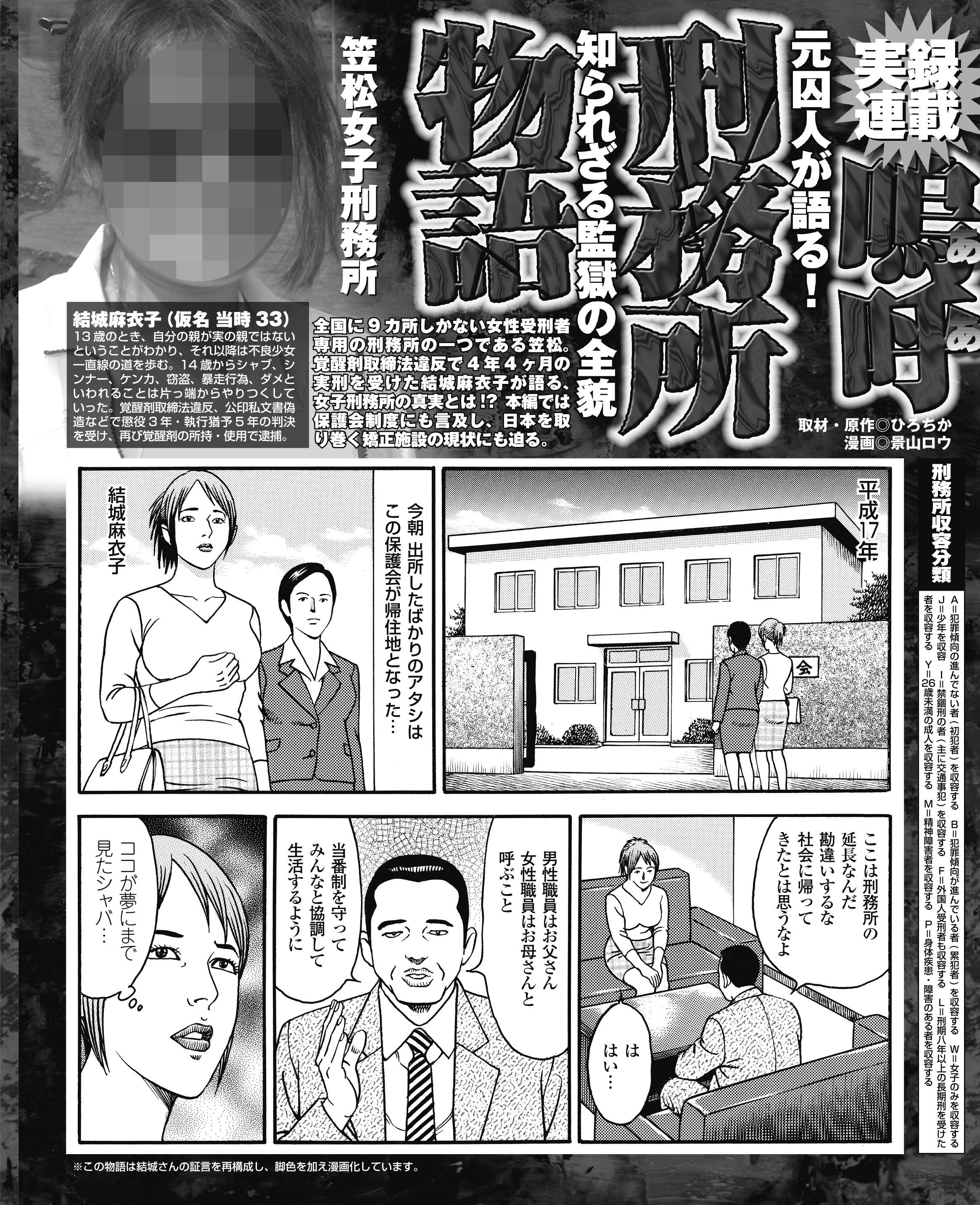 実録連載 嗚呼刑務所物語 笠松女子刑務所 ひろちか 景山ロウ 漫画 無料試し読みなら 電子書籍ストア ブックライブ