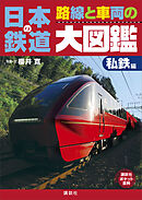 日本の鉄道　路線と車両の大図鑑　私鉄編