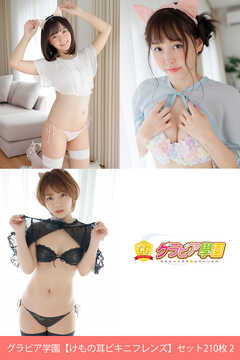 グラビア学園【けもの耳ビキニフレンズ】セット210枚 2