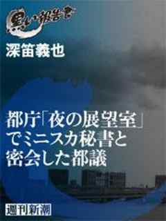 都庁「夜の展望室」でミニスカ秘書と密会した都議