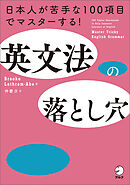 英文法の落とし穴ーー日本人が苦手な100項目でマスターする！