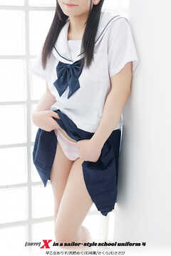[387P] X in sailor-style school uniform 4