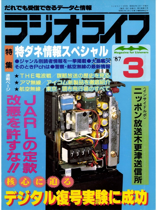 1987年 JARL NEWS セット アマチュア無線 本 雑誌 CQ出版社