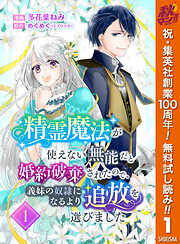 【期間限定　無料お試し版】精霊魔法が使えない無能だと婚約破棄されたので、義妹の奴隷になるより追放を選びました