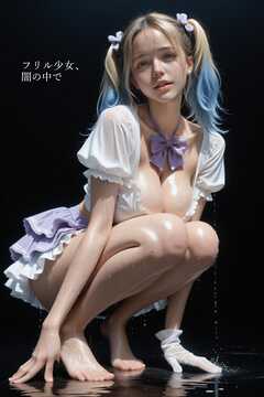 フリル少女、闇の中で