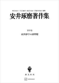 安井琢磨著作集ＩＩ：経済静学の諸問題