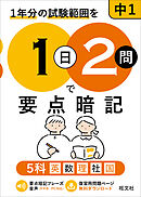 1日2問で要点暗記 中1 5科（音声DL付）