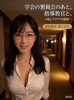 学会の懇親会のあと、指導教官と。 ～同じフロアの部屋～