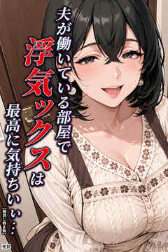 夫が働いている部屋で浮気ックスは最高に気持ちいぃ...【棒消し修正版】