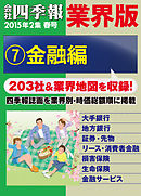 会社四季報 業界版【７】金融編　（15年春号）