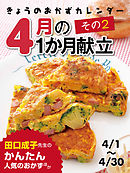 きょうのおかずカレンダー ４月の献立　その2