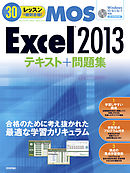 30レッスンで絶対合格！　Microsoft Office Specialist Excel 2013 テキスト＋問題集