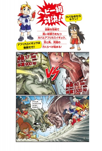 どっちが強い カバｖｓアフリカスイギュウ 超凶暴 体当たり決戦 漫画 無料試し読みなら 電子書籍ストア ブックライブ