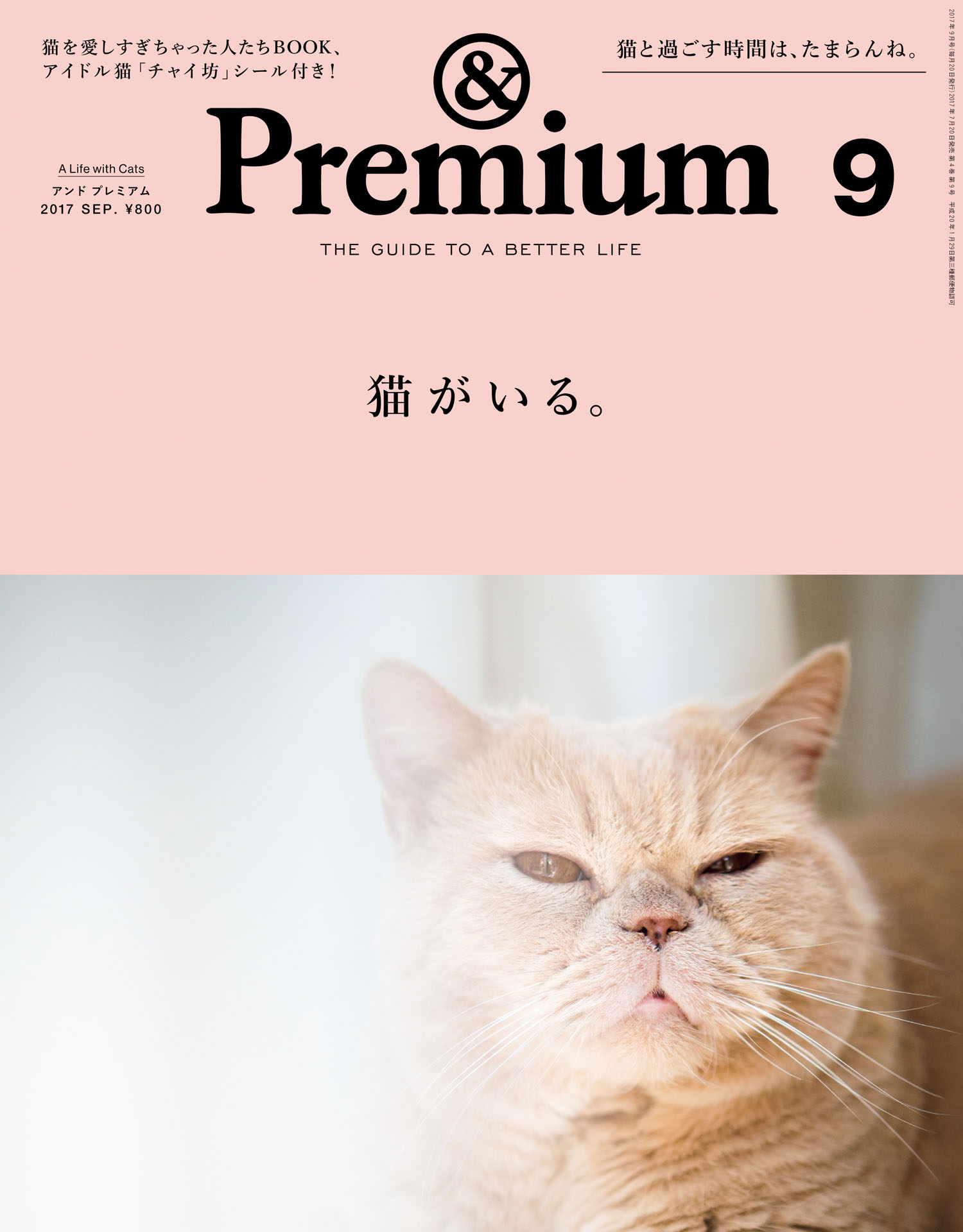 &Premium（アンド プレミアム) 2017年 9月号 [猫がいる。] - アンド ...