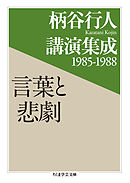 柄谷行人講演集成1985‐1988　言葉と悲劇