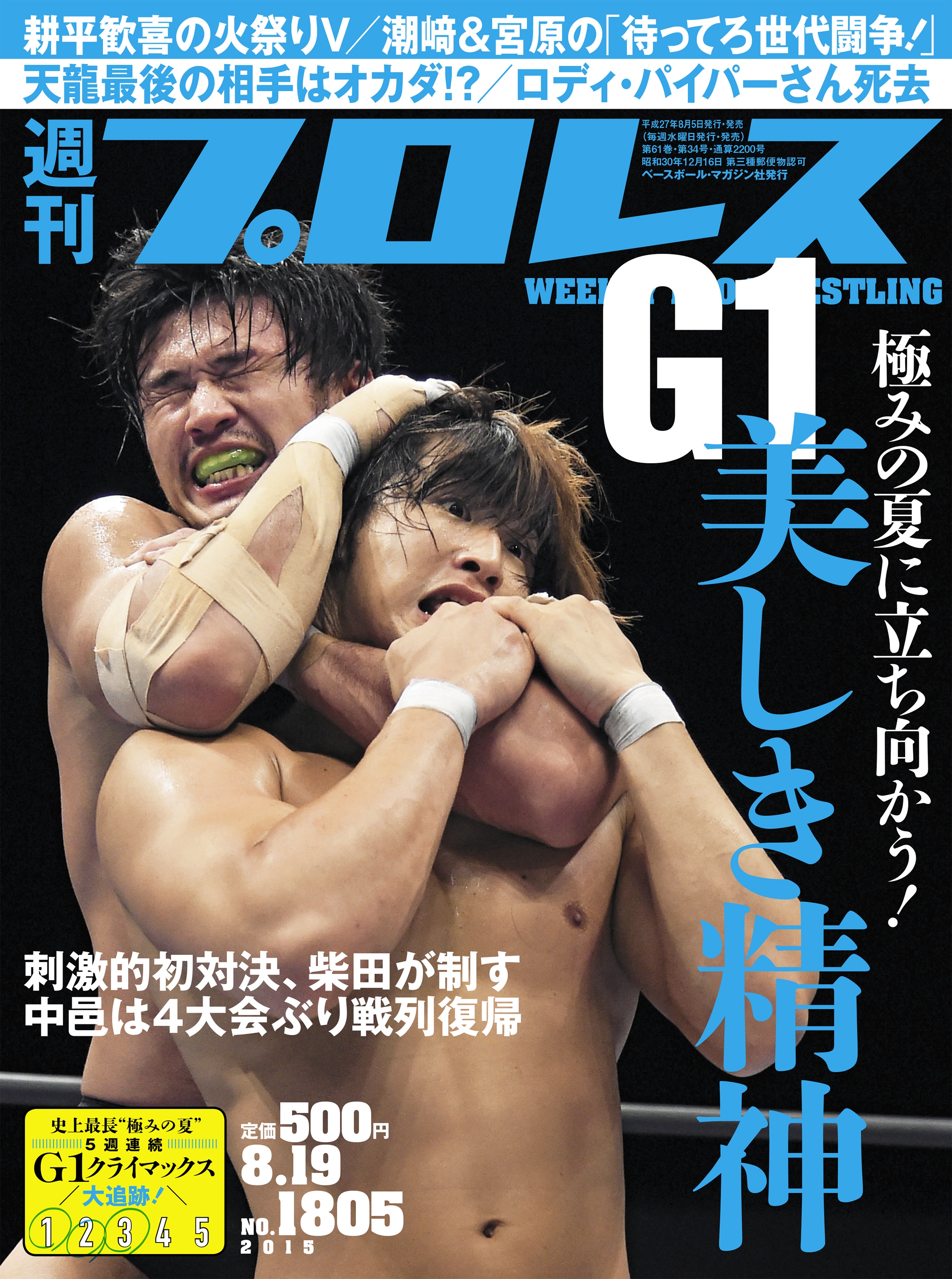 週刊プロレス No.1805 年8月19日 - 趣味