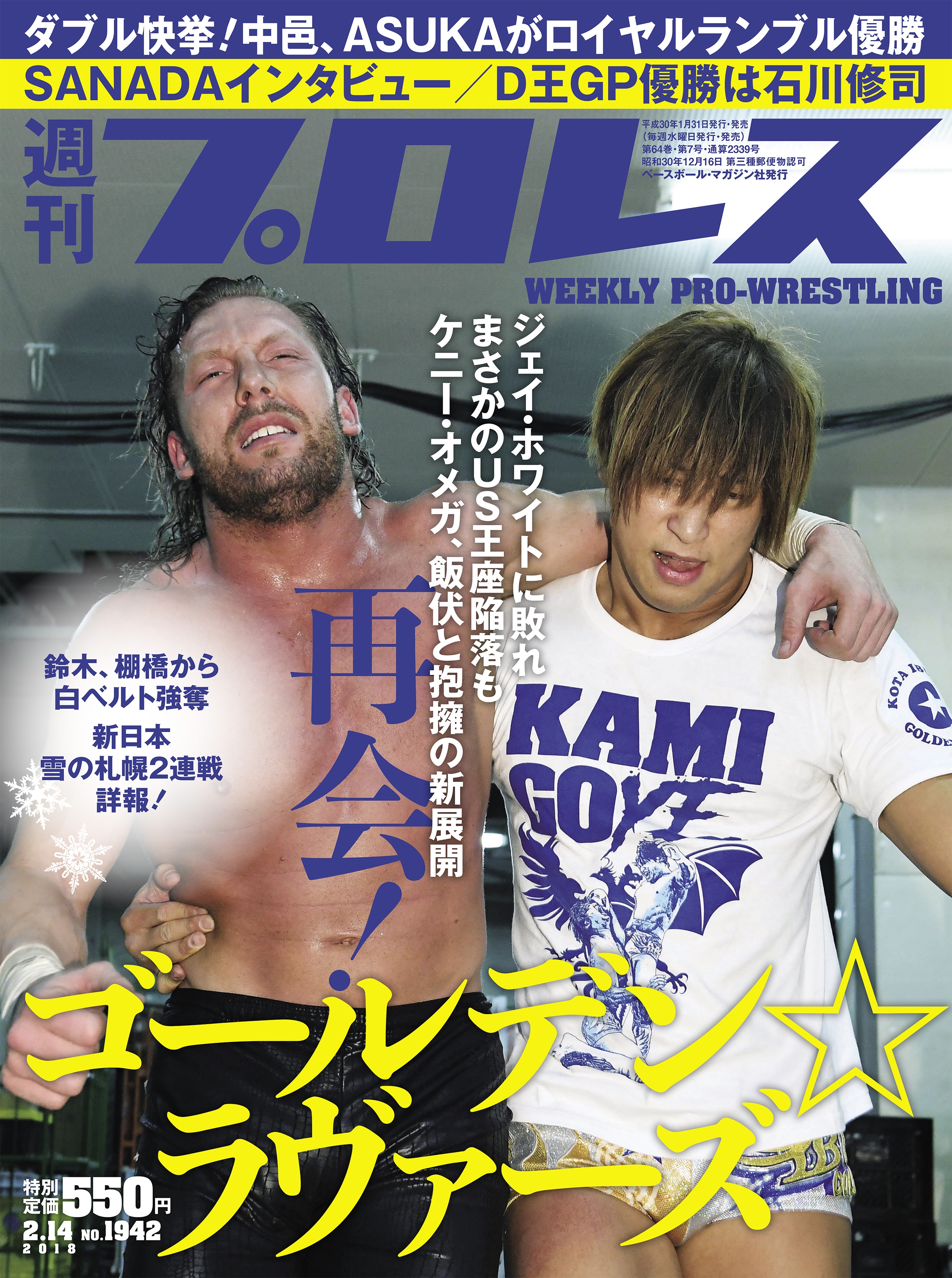 Number プロレス総選挙2017 2018 ２冊セット - 趣味