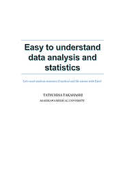 Easy to understand data analysis and statistics -Let’s start analysis statistics of medical and life science with Excel-