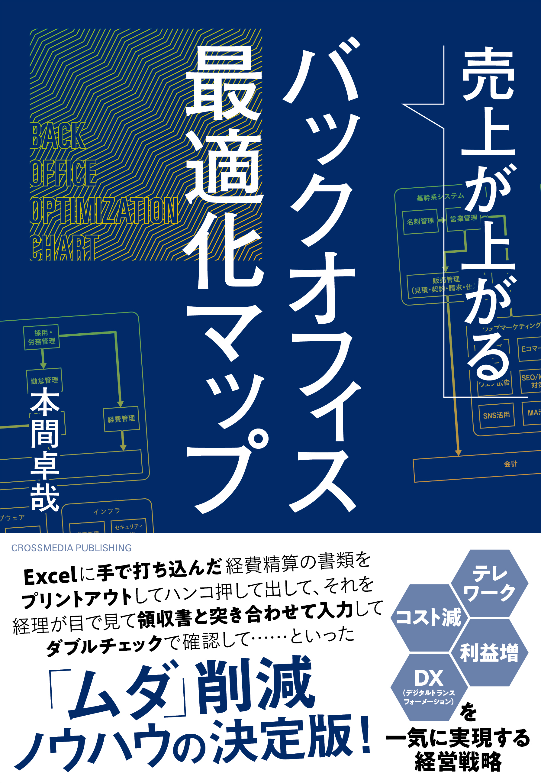 売上が上がるバックオフィス最適化マップーーテレワーク・コスト減・利益増・DX（デジタルトランスフォーメーション）を一気に実現する経営戦略　本間卓哉　漫画・無料試し読みなら、電子書籍ストア　ブックライブ