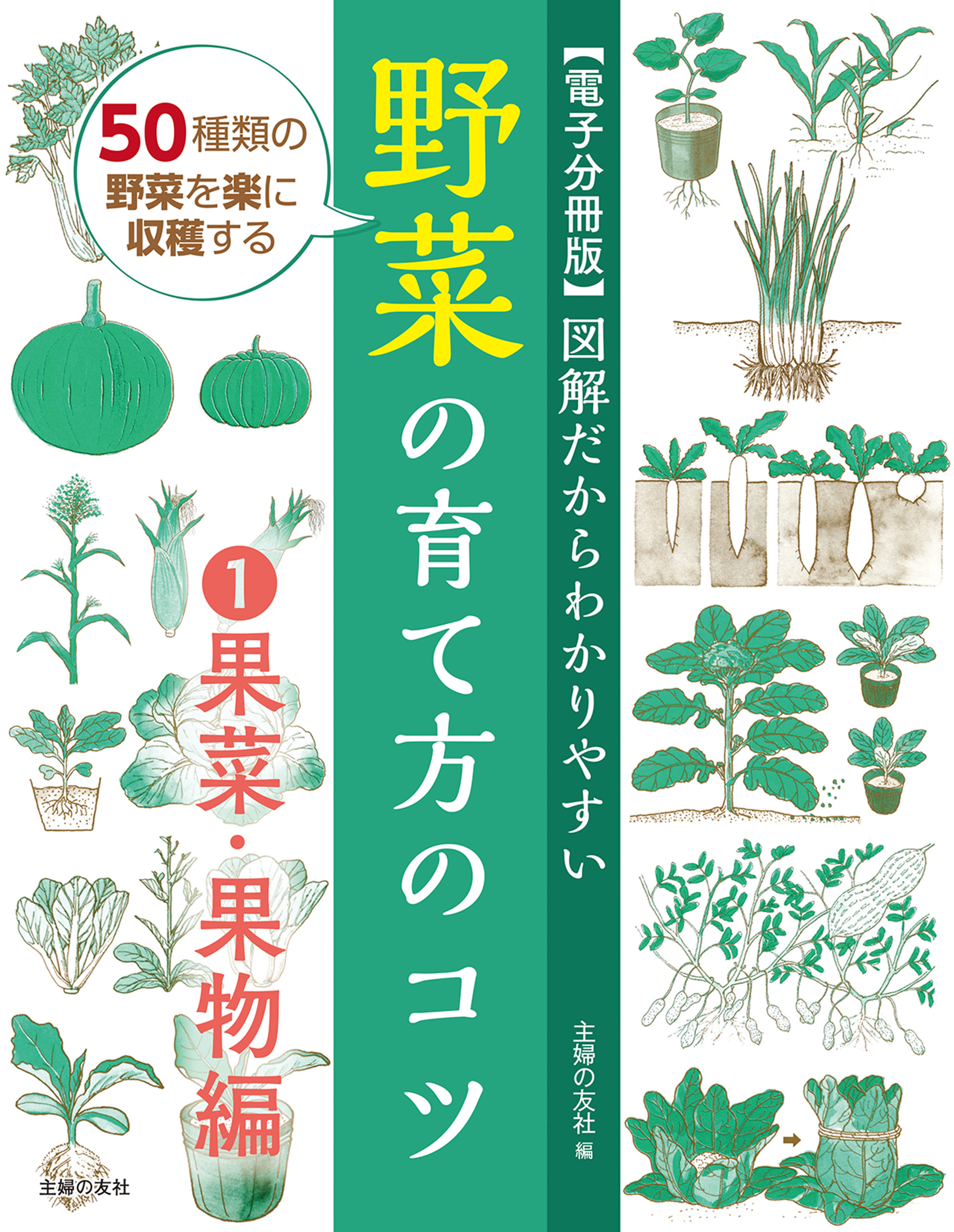 電子分冊版】図解だからわかりやすい 野菜の育て方のコツ①果菜・果物