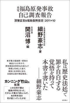 東電福島原発事故 自己調査報告 深層証言＆福島復興提言：2011＋10