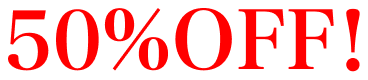 50％OFF