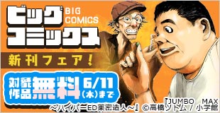 『JUMBO MAX』『MUJINA INTO THE DEEP』『ごくりっ』など ビッグコミックス新刊フェア！