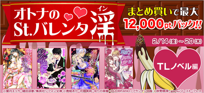 最大12,000pt★St.バレンタ淫・TL小説